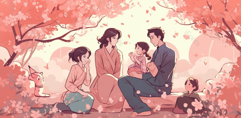 粉色唯美温馨母亲节手绘效果背景图,插画/手绘图,插画/手绘图库,插画/手绘图下载,插画/手绘